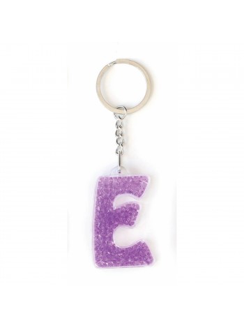 Брелок акриловий літера "E" фиолетовий, Yes Weekend