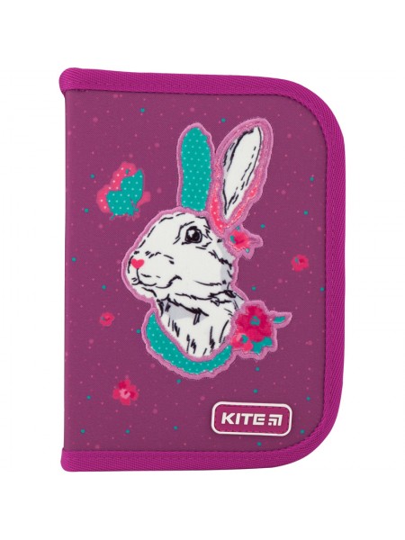 Пенал на 1 відділення з 2 відворотами Kite Bunny K20-622-5 (20х13х4см)