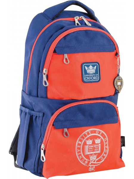 Рюкзак підлітковий Yes "OX 233" 46х31х17см синє-помаранчевий (554013)