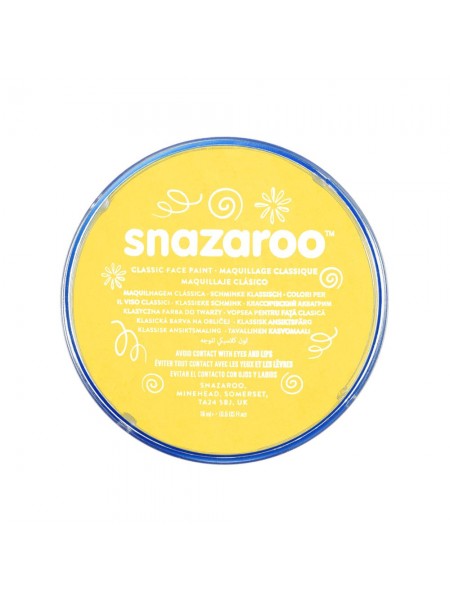 Фарба для гриму Snazaroo Classic 18 мл, яскраво-жовтий (1118222)