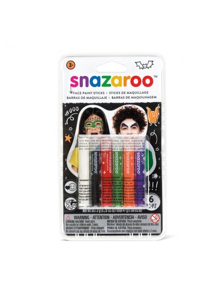Набір олівців для гриму Snazaroo Halloween 6 кольорів (1160603)