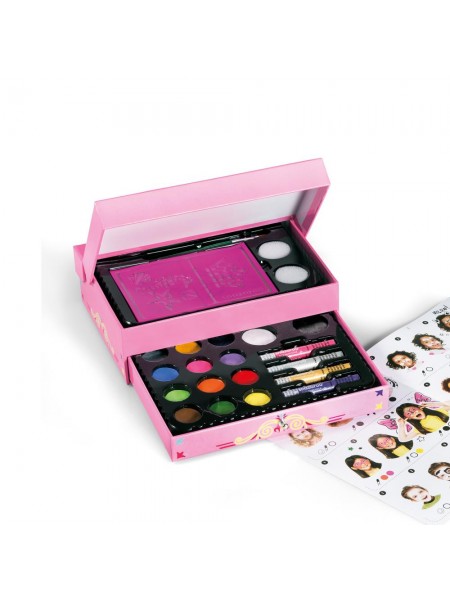 Подарунковий набір фарб для гриму Snazaroo 14кол + 4 олівця + пензлі Gift set girls (1172016)
