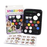 Набір для гриму Snazaroo 12кол + блискітки + пензлі Ultimate Party Pack (1180100)