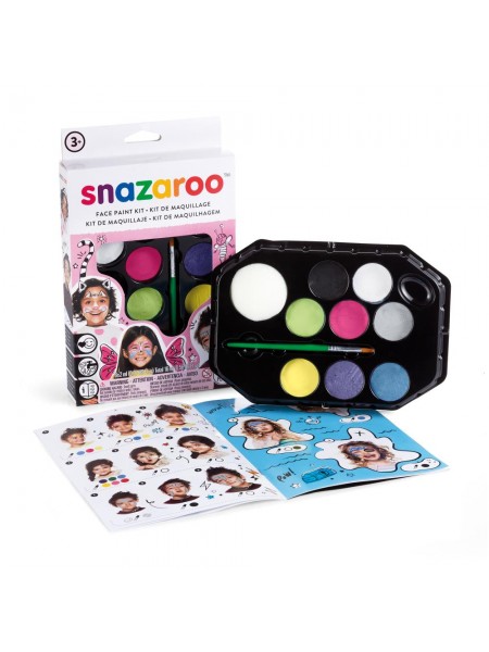 Набір фарб для гриму Snazaroo 8 кол по 2мл Girls hanging palette kit (1180104)