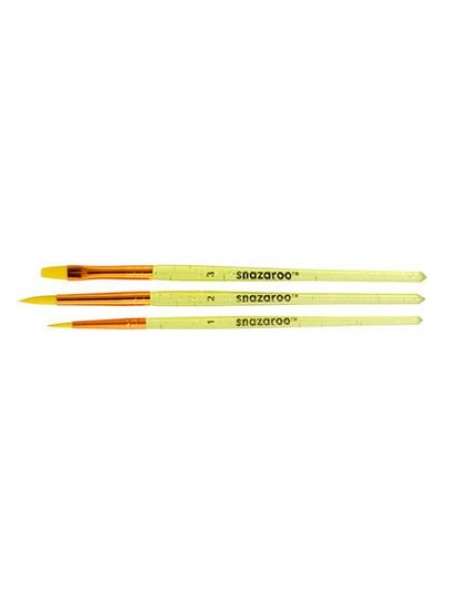 Набір пензлів для гриму Snazaroo Fun Brush Set 3шт (1192505)