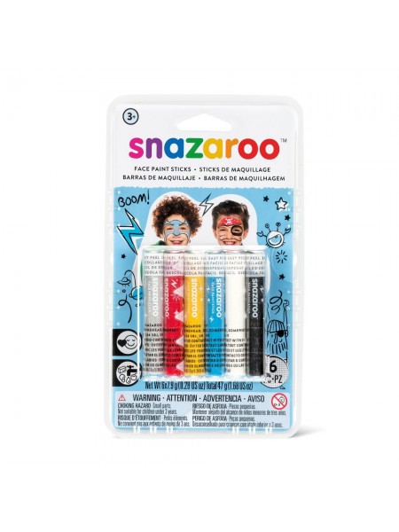 Набір олівців для гриму Snazaroo Boys 6 кольорів (1160602)