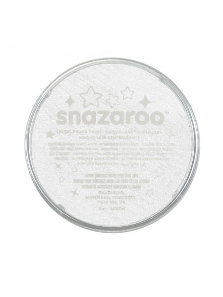 Фарба для гриму Snazaroo Sparkle 18 мл, білий (1118001)