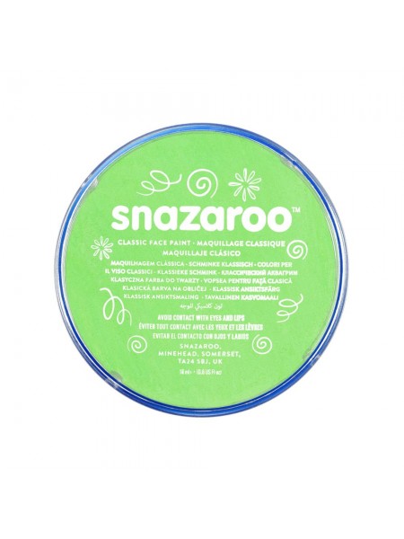 Фарба для гриму Snazaroo Classic 18 мл, лимонно-зелений (1118433)