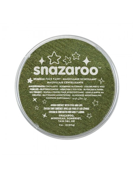 Фарба для гриму Snazaroo Sparkle 18 мл, зелений (1118441)