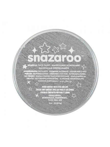 Фарба для гриму Snazaroo Sparkle 18 мл, сірий (1118761)