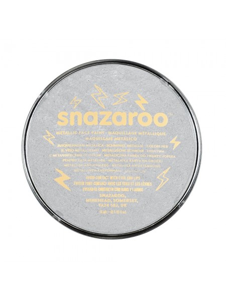 Фарба для гриму Snazaroo Metallic 18 мл, сріблястий (1118766)